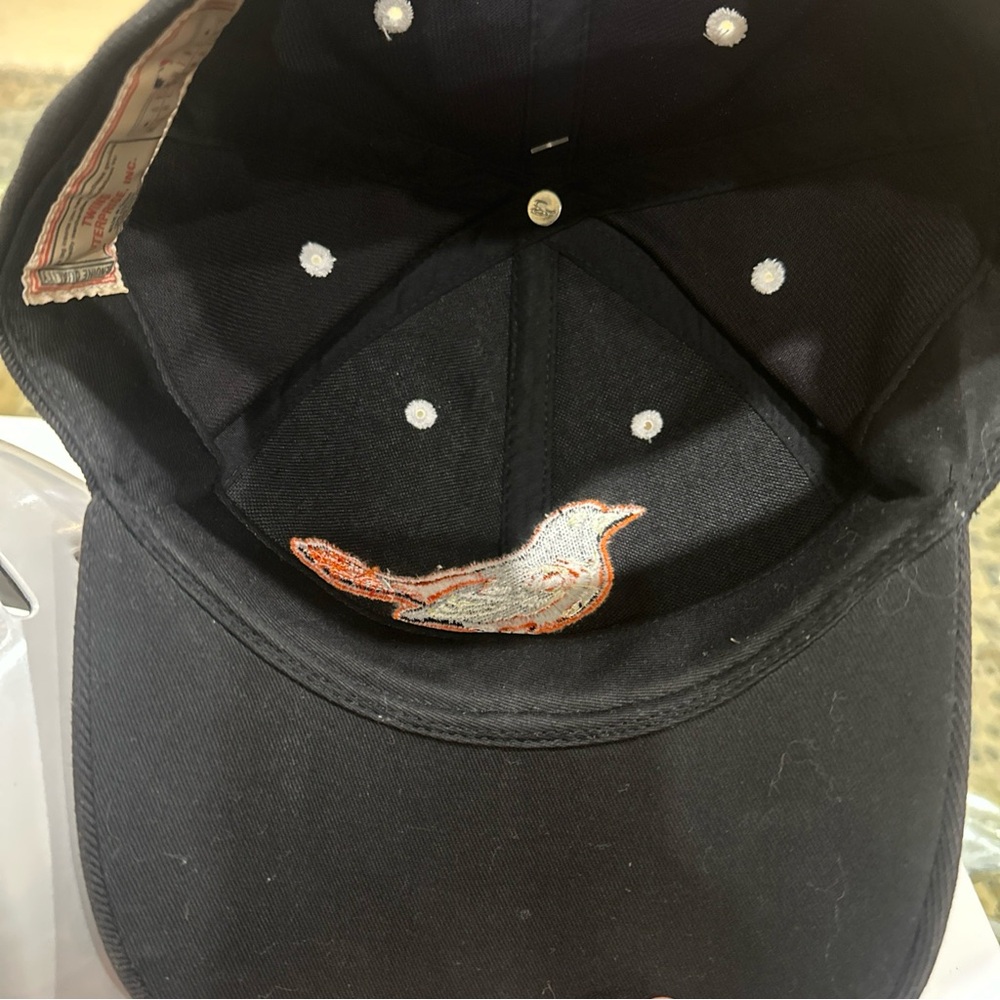 Baltimore Orioles Black & Orange Bird Logo Baseball Cap NWT - Picture 9 of 9